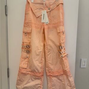 MARRKNULL Cargo Pants in Pink.nwt. Incredible Details.retail $800